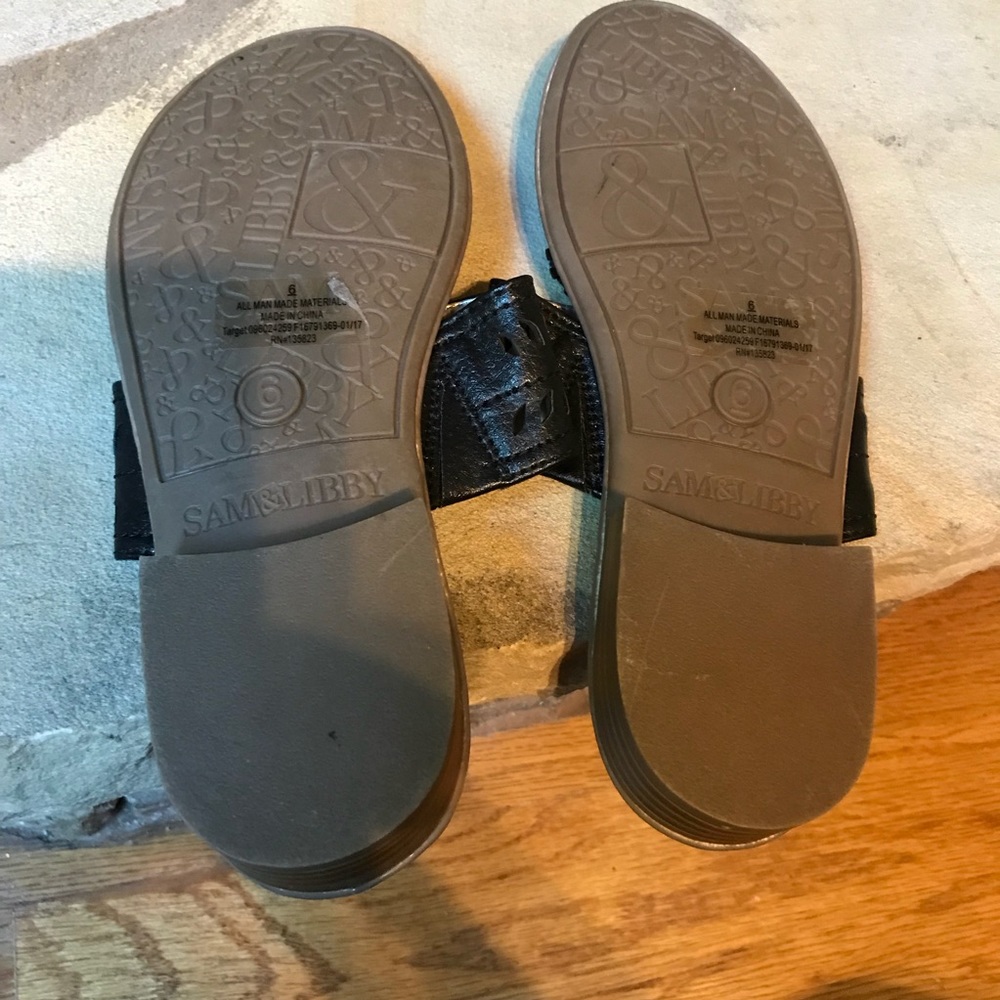 NEW  NWOT Sam & Libby Black Sandals Size 6 - Picture 7 of 7